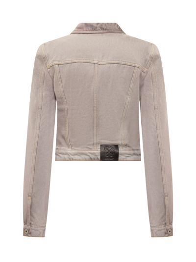 Off-white `laundry` Cargo Jacket In Burnished Lilac