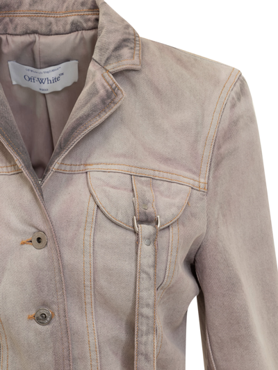 Shop Off-white Laundry Cargo Jacket In Burnished Lilac