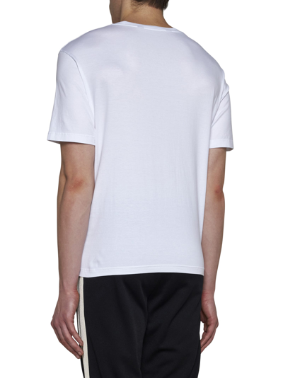 Shop Palm Angels T-shirt In White Black