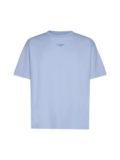 Shop Drôle De Monsieur T-shirt In Light Blue