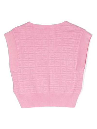 Shop Givenchy Blouse Smanicata 4g Jacquard In Pink