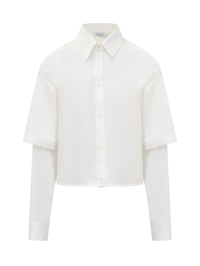 Shop Off-white Baseball Shirt In White