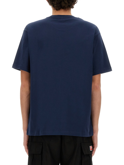 Shop Kenzo Drawn Varsity T-shirt In Blu