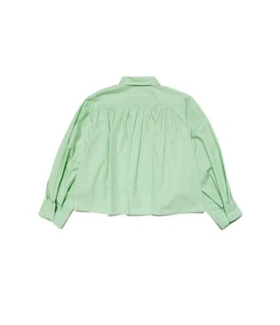 Shop Mm6 Maison Margiela Camicia Con Stampa In Green