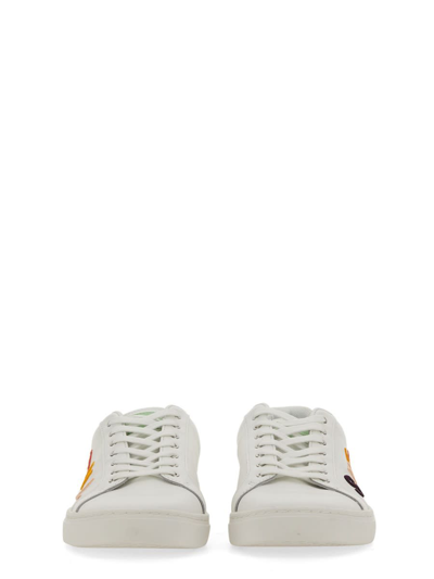 Shop Paul Smith Sneaker With Logo In Bianco