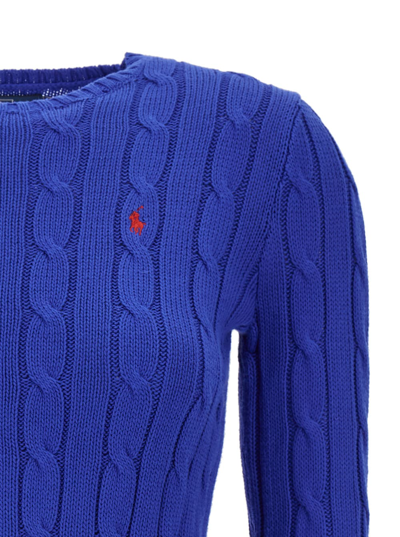 Shop Polo Ralph Lauren Julianna-long Sleeve-pullover In Blu