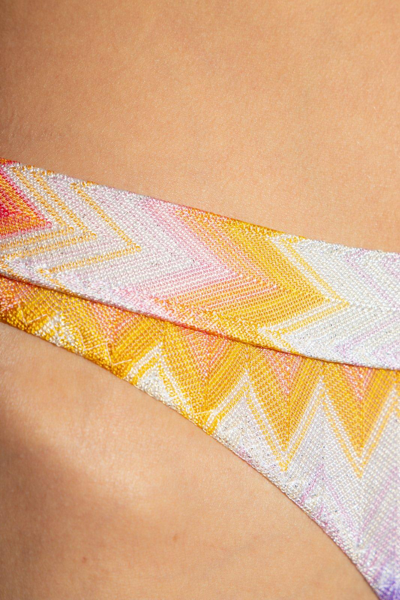 Shop Missoni Zigzag Printed Bikini Set In Multicolor