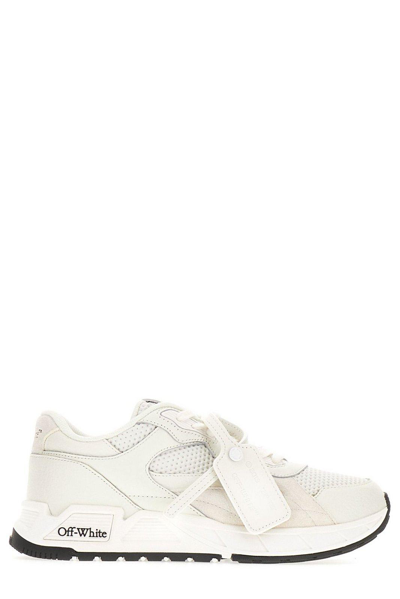 Shop Off-white Kick Off Lace-up Sneakers In Bianco