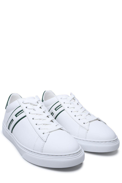 Shop Hogan H365 Low-top Sneakers Sneakers In Bianco
