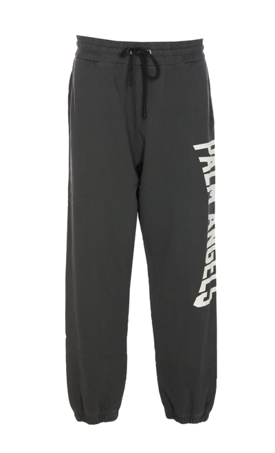 Shop Palm Angels Pa City Washed Sweatpants In Dark Grey
