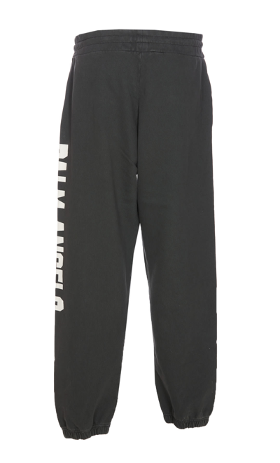 Shop Palm Angels Pa City Washed Sweatpants In Dark Grey