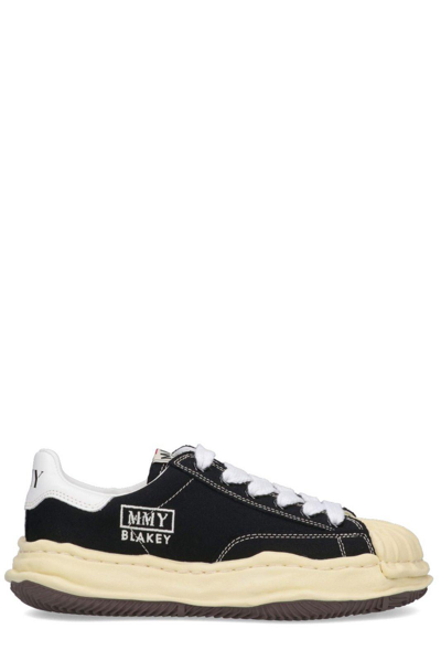 Shop Miharayasuhiro Lace-up Sneakers In Black