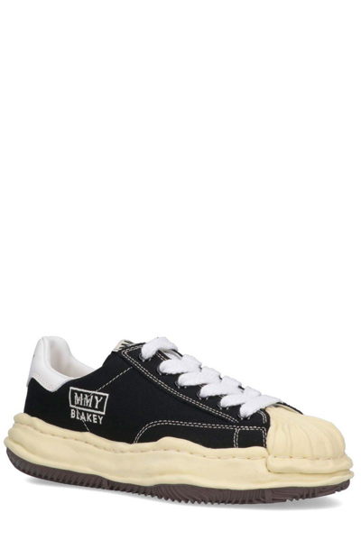 Shop Miharayasuhiro Lace-up Sneakers In Black