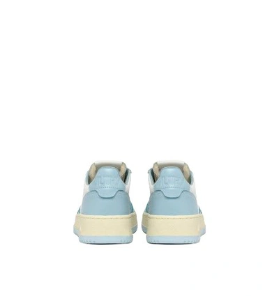 Shop Autry Medalist Low Sneakers In White/blue