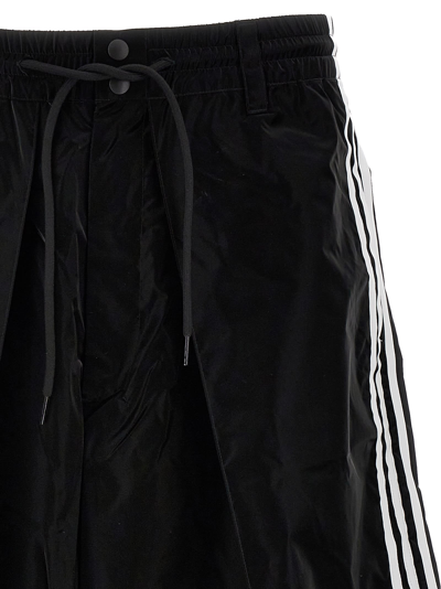 Shop Y-3 Side Bands Bermuda Shorts In Black
