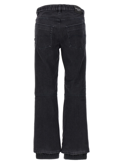 Balenciaga 'alpine' Denim Trousers With Front And Back Pockets In Black