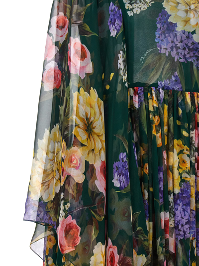 Shop Dolce & Gabbana Giardino Dress In Multicolor