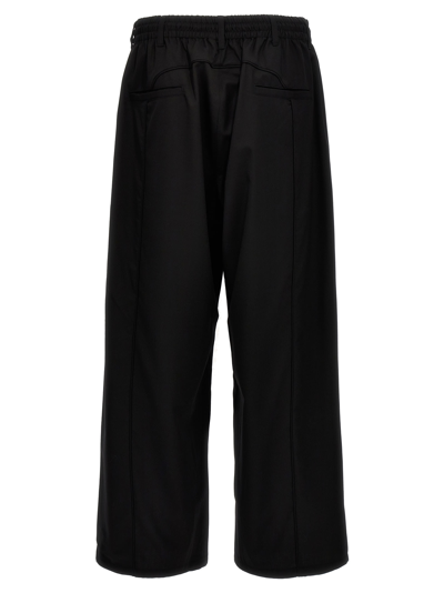 Shop Y-3 Wide Leg Trousers In Black