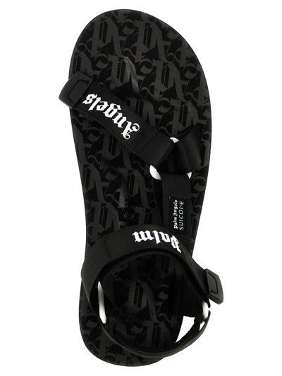 Shop Palm Angels X Suicoke Depa Sandals In White/black