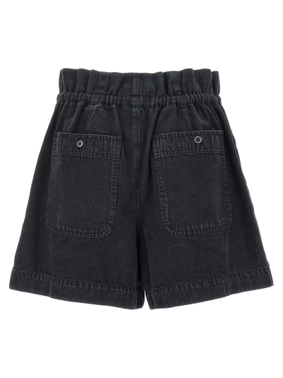 Isabel Marant Étoile Ipolyte High Waist Drawstring Shorts In Black
