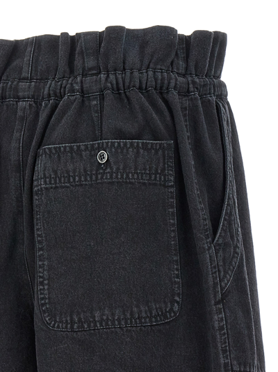 Isabel Marant Étoile Ipolyte High Waist Drawstring Shorts In Black