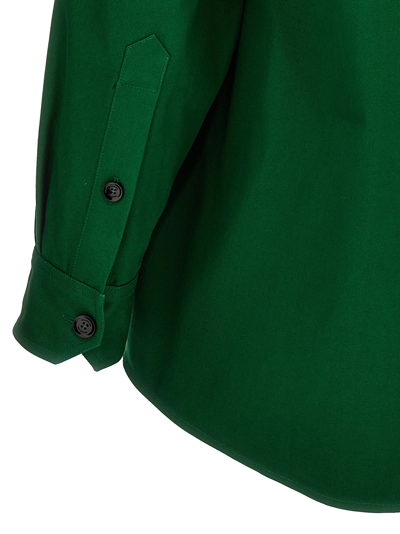 Shop Valentino Vlogo Overshirt In Green