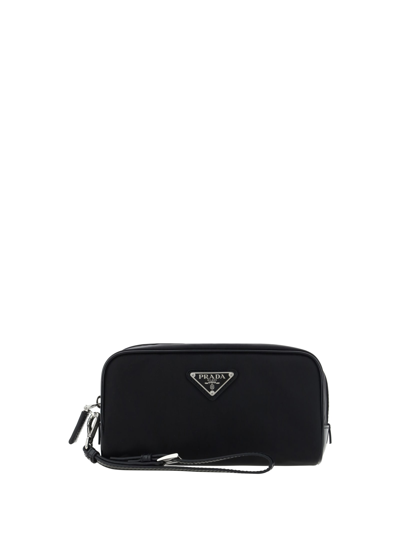 Shop Prada Beauty Case In Nero