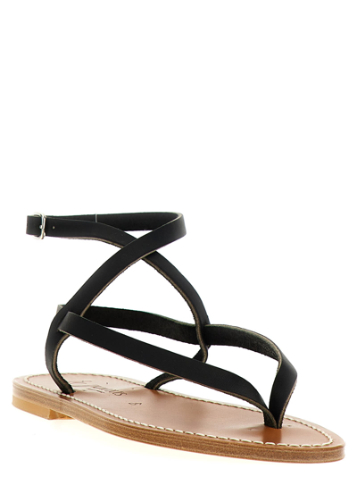 Shop Kjacques Delta Sandals In Black