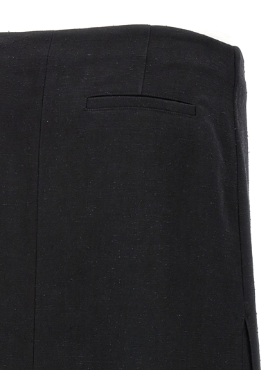 Loulou Studio Atri Skirt Buttons Pockets In Black