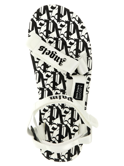 Shop Palm Angels X Suicoke Depa Sandals In White/black