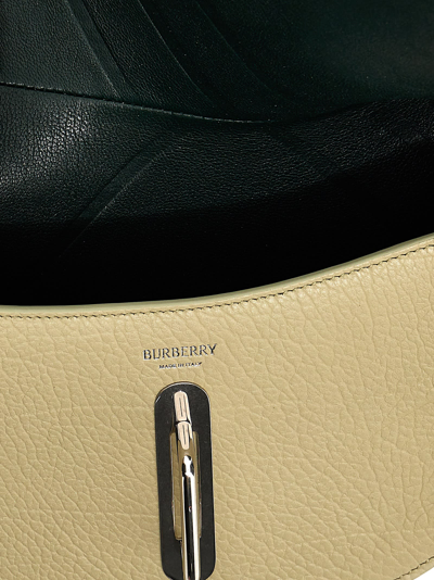 Shop Burberry Rocking Horse Mini Shoulder Bag In Green