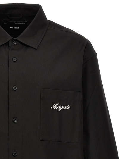 Shop Axel Arigato Flow Overshirt In Black