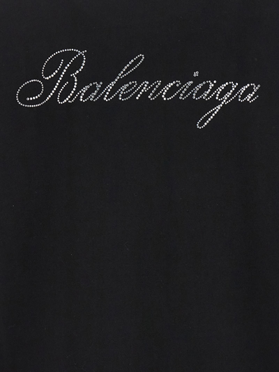 Shop Balenciaga Handwritten T-shirt In Black