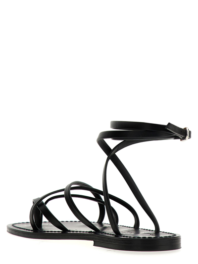Shop Kjacques Zenobie Sandals In Black