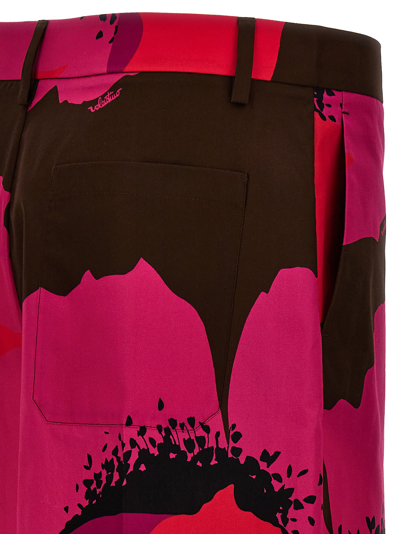 Shop Valentino Floral Bermuda Shorts In Multicolor