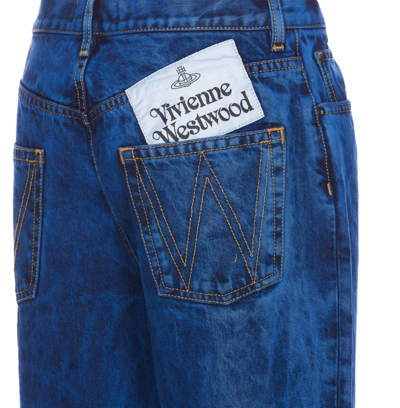 Shop Vivienne Westwood Denim Jeans In Blue