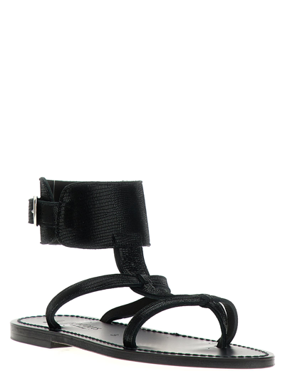 Shop Kjacques Caravelle Sandals In Black