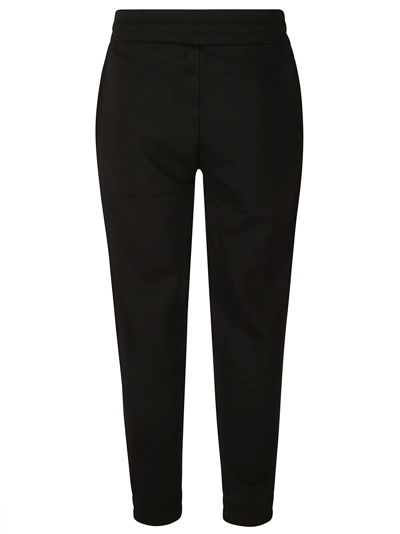 Shop Moncler Elastic Waist Ribbed Track Pants In Non Definito