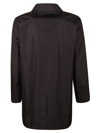 Shop Apc Mac Victor Coat In Faux Noir
