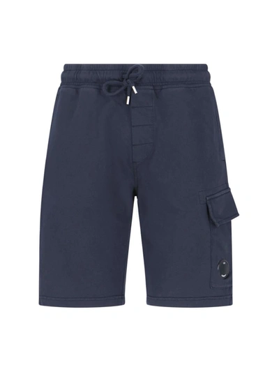 Shop C.p. Company Trousers In Blue