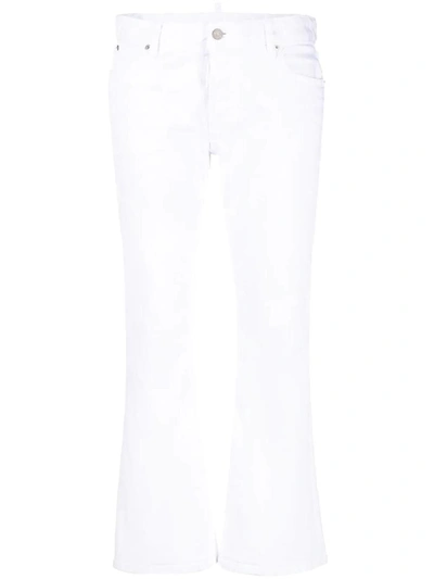 Shop Dsquared2 Bootcut Cropped Trousers