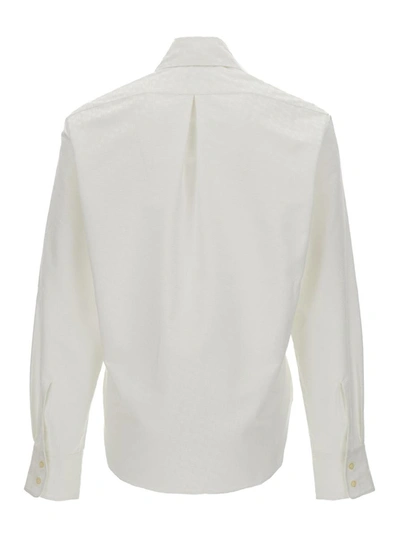 Erl White Buttoned Up  Oversize Shirt In White