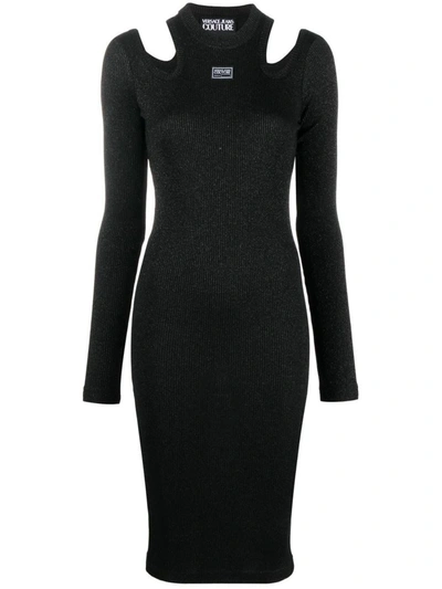 Shop Versace Jeans Couture Dress Clothing In 899 Black