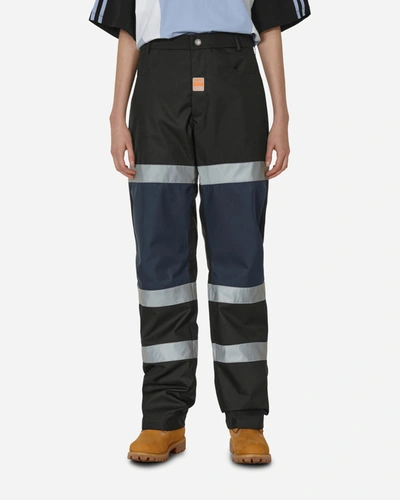 Shop Martine Rose Safety Trousers Black / Navy In Blue