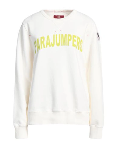 Shop Parajumpers Woman Sweatshirt White Size Xl Cotton