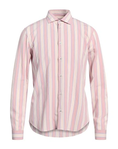 Shop Manuel Ritz Man Shirt Blush Size 16 Viscose, Polyamide In Pink
