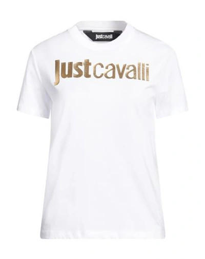 Just Cavalli Woman T-shirt White Size Xs Cotton In White
