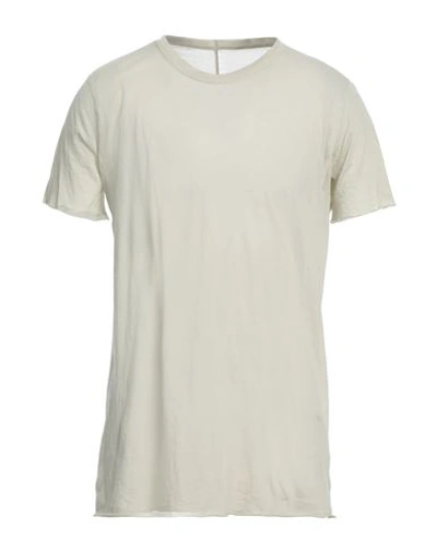 Shop Rick Owens Man T-shirt Light Grey Size Xl Cotton