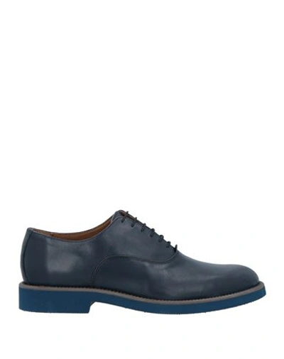 Shop Marechiaro 1962 Man Lace-up Shoes Midnight Blue Size 9 Soft Leather