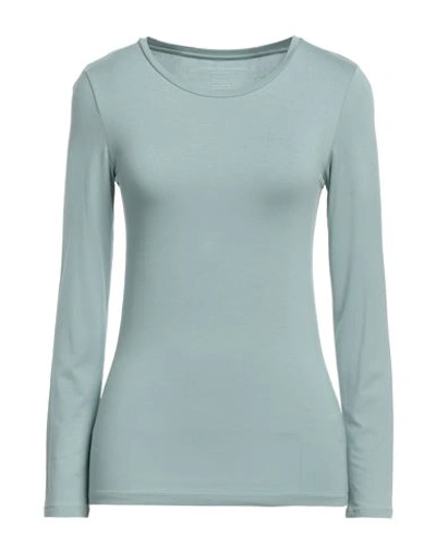 Shop Majestic Filatures Woman T-shirt Sky Blue Size 1 Viscose, Elastane